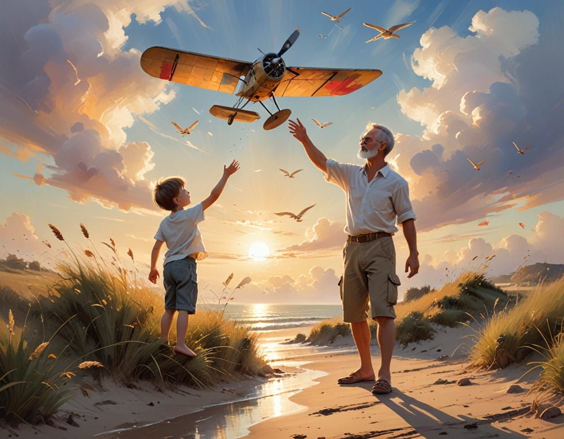 A celebration of fatherhood :: A ruggedly handsome dad playi...