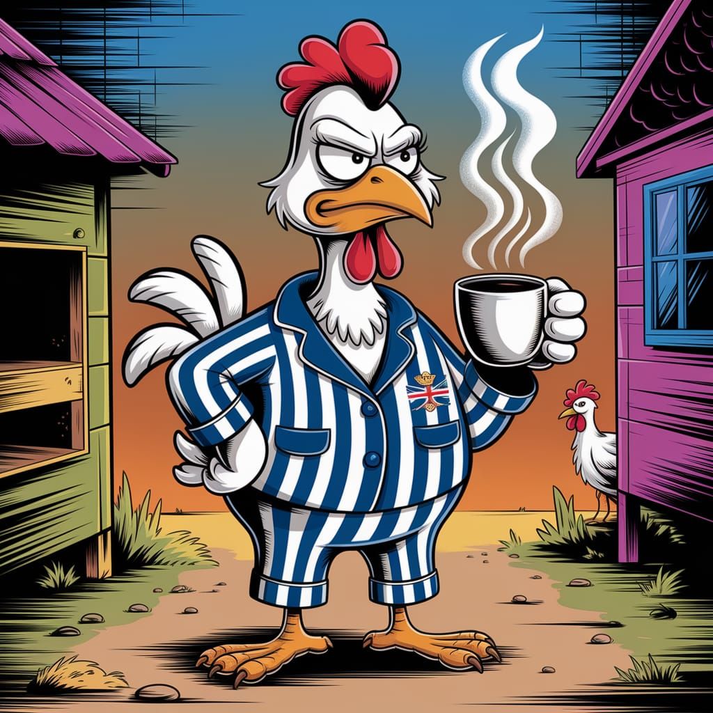 A grumpy, Fowler Chicken