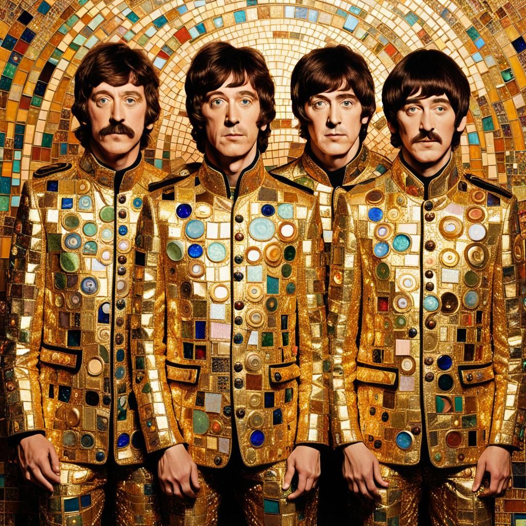 Gustav Klimt inspired Beatles  album cover