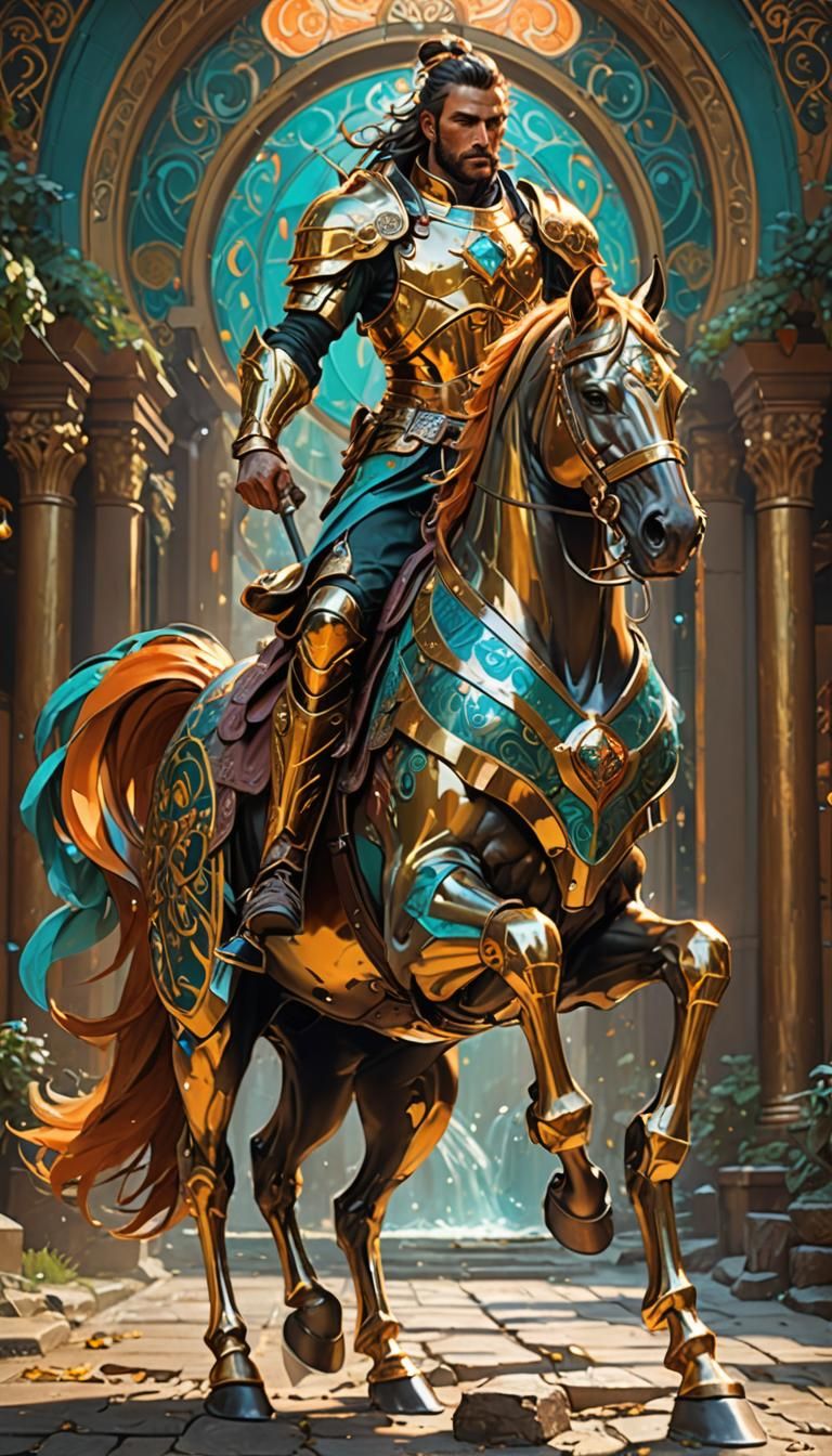 Armored Centaur Concept Art in 8K