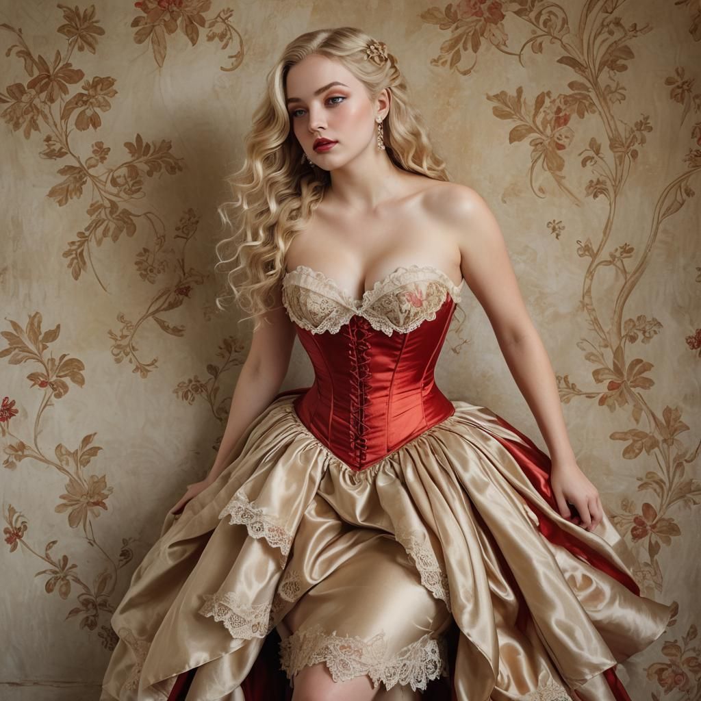 Renaissance Beauty: Voluptuous Woman in Old Masters Style