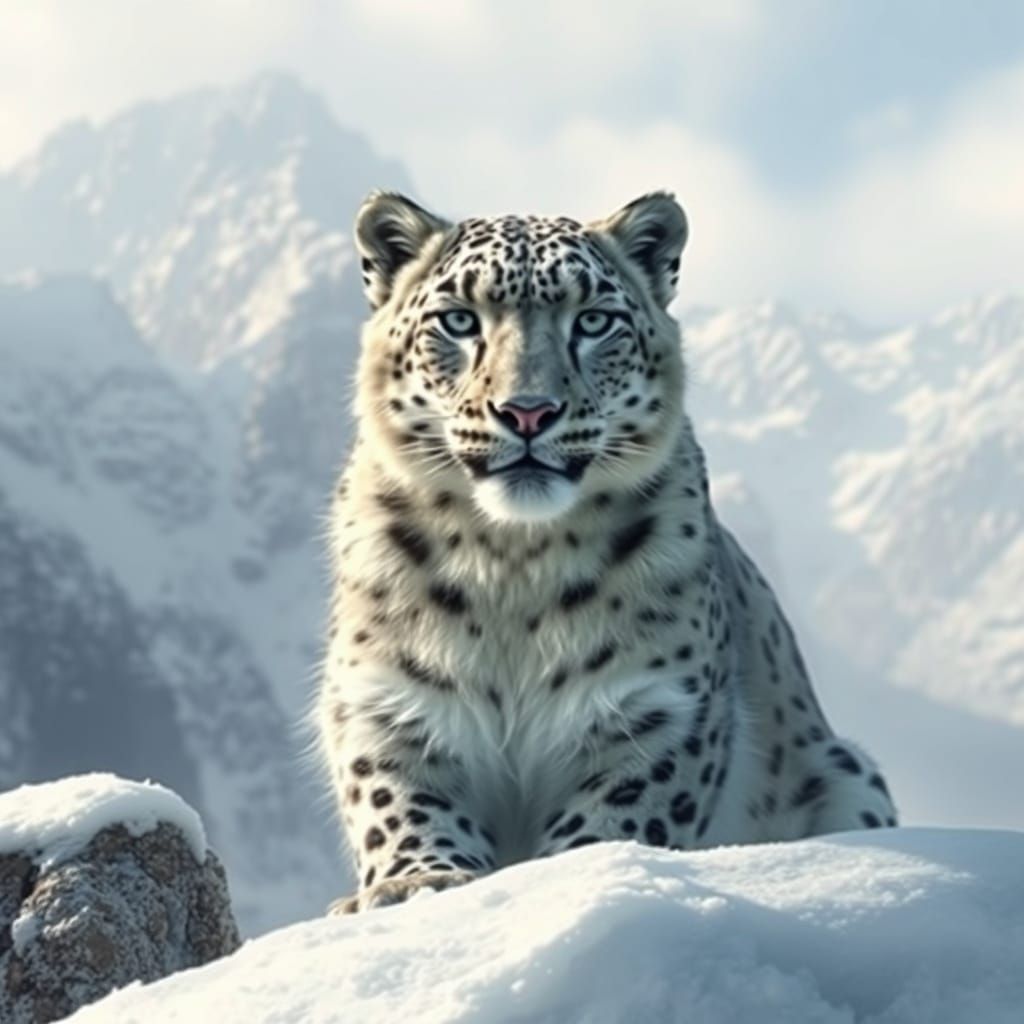 Wild Kiang Meets Snow Leopard in the Himalayas