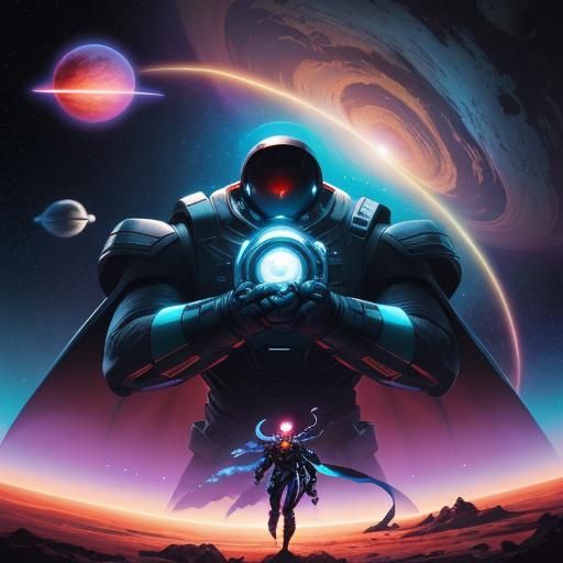 Women on Alien Planet in Comic Book Style