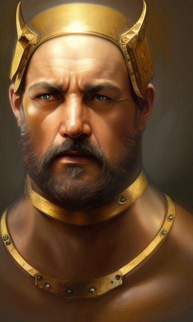 Hephaestus: God of Blacksmiths in Hyperdetailed Portrait