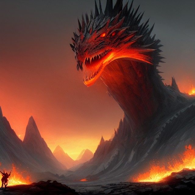 Epic Dragon Concept Art in 8K Resolution