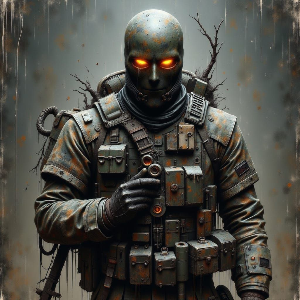 Camouflaged Survival in a Surreal Landscape