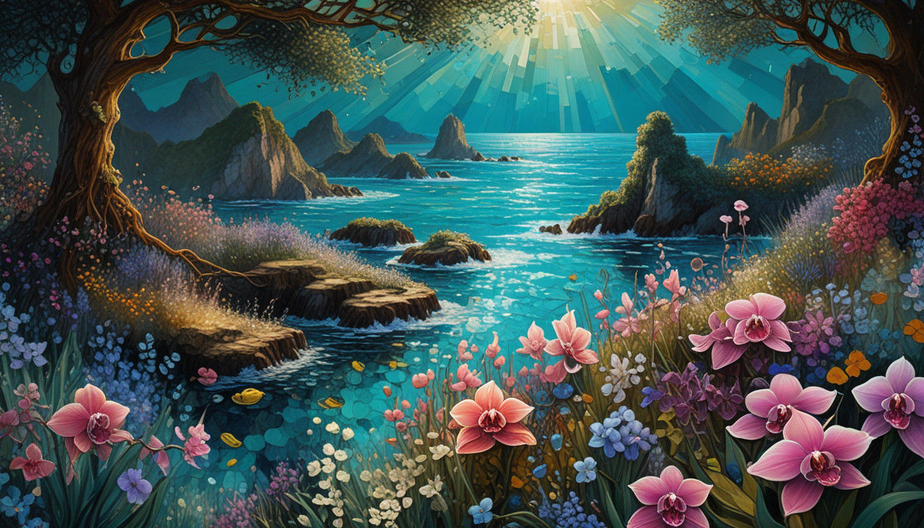 Hyper-Sharped Alcohol Ink Creation of Interstellar Xylophago...