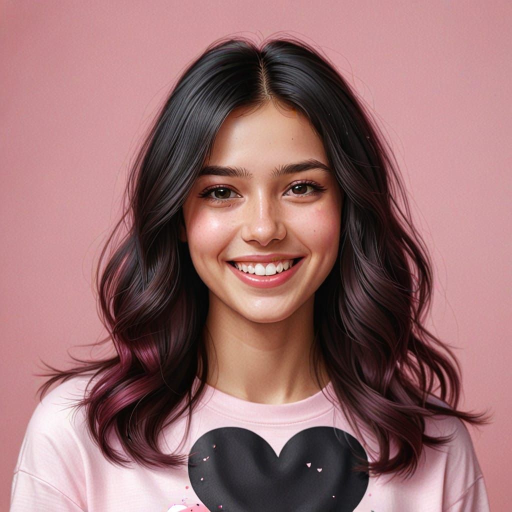 A Pretty Woman Smiles in a Desert Landscape with Sweets