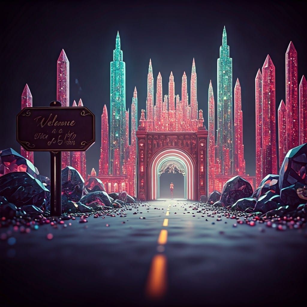 Welcome to the City of Gems in Futuristic Miniature