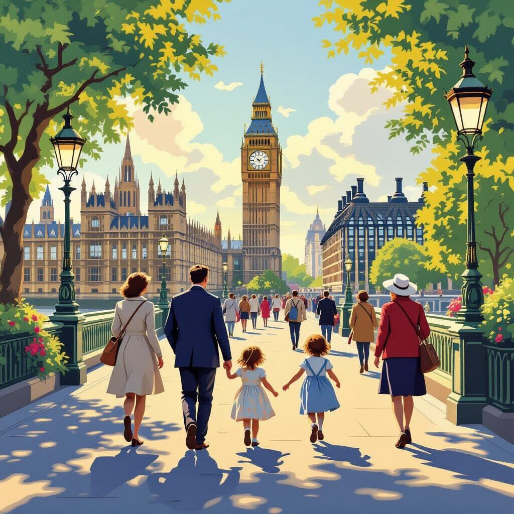 UK Perfect Weather Day with Iconic Landmarks