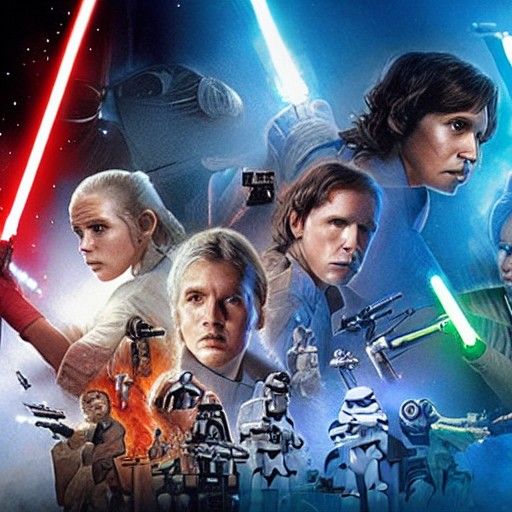 Star Wars Scene Generated by AI