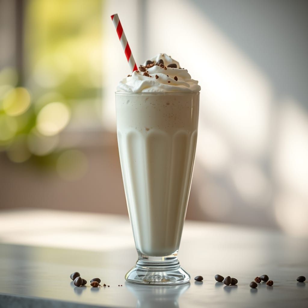 Delicious Milkshake Captured in Professional Bokeh Photograp...