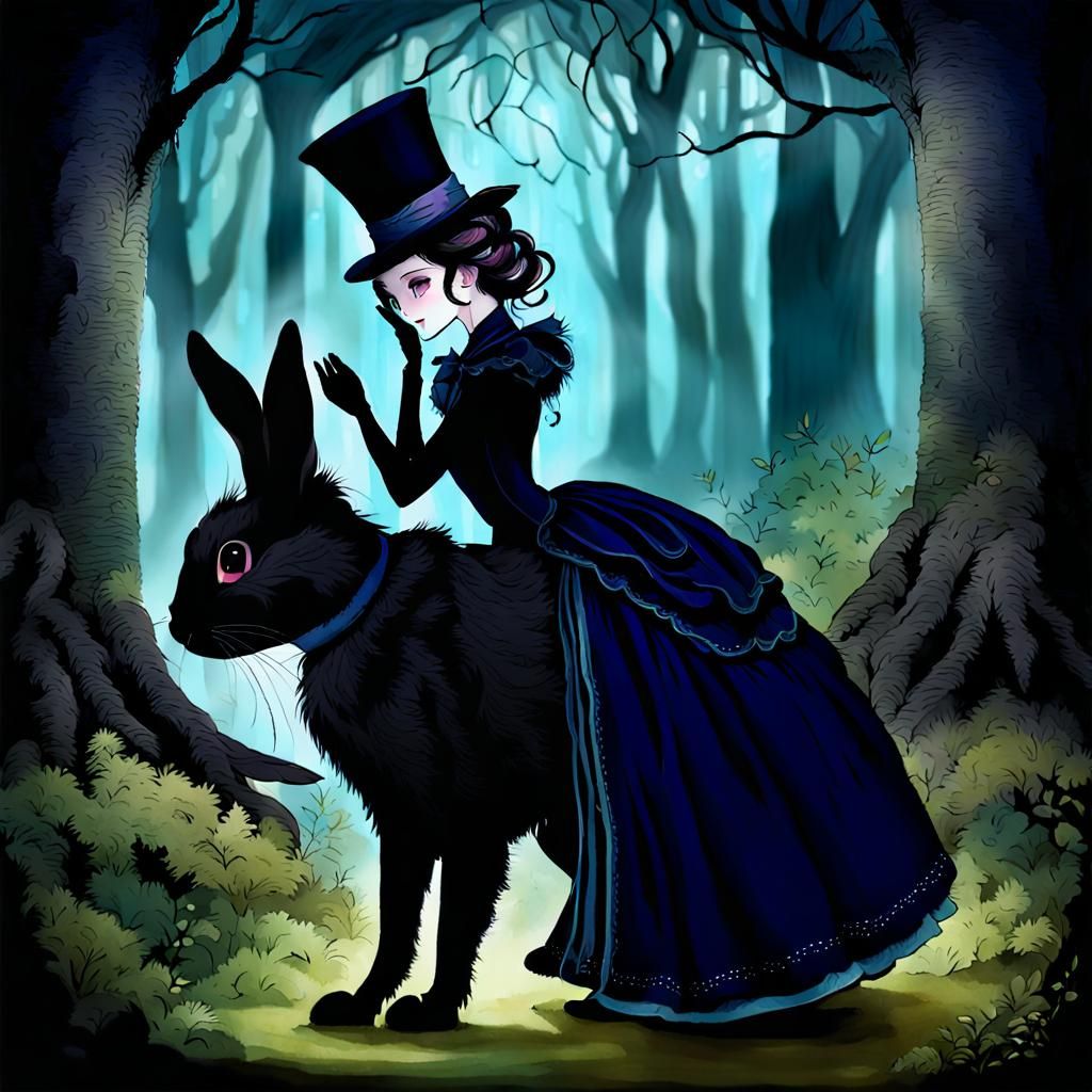 Maiden and Bunny in Twilight Forest