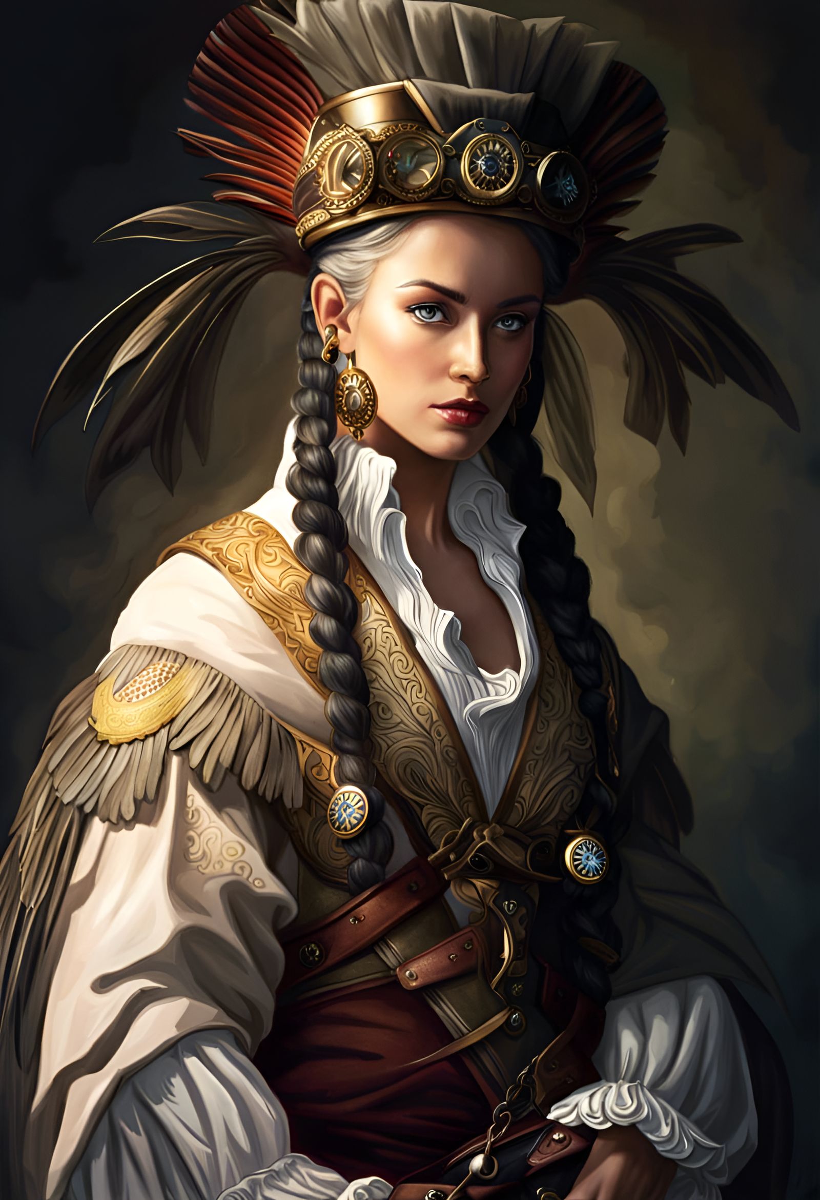 Pirate Ships Exploding: Vintage Gouache Poster Art