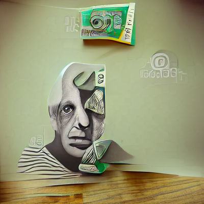 Cubist Currency: A Digital Art Piece