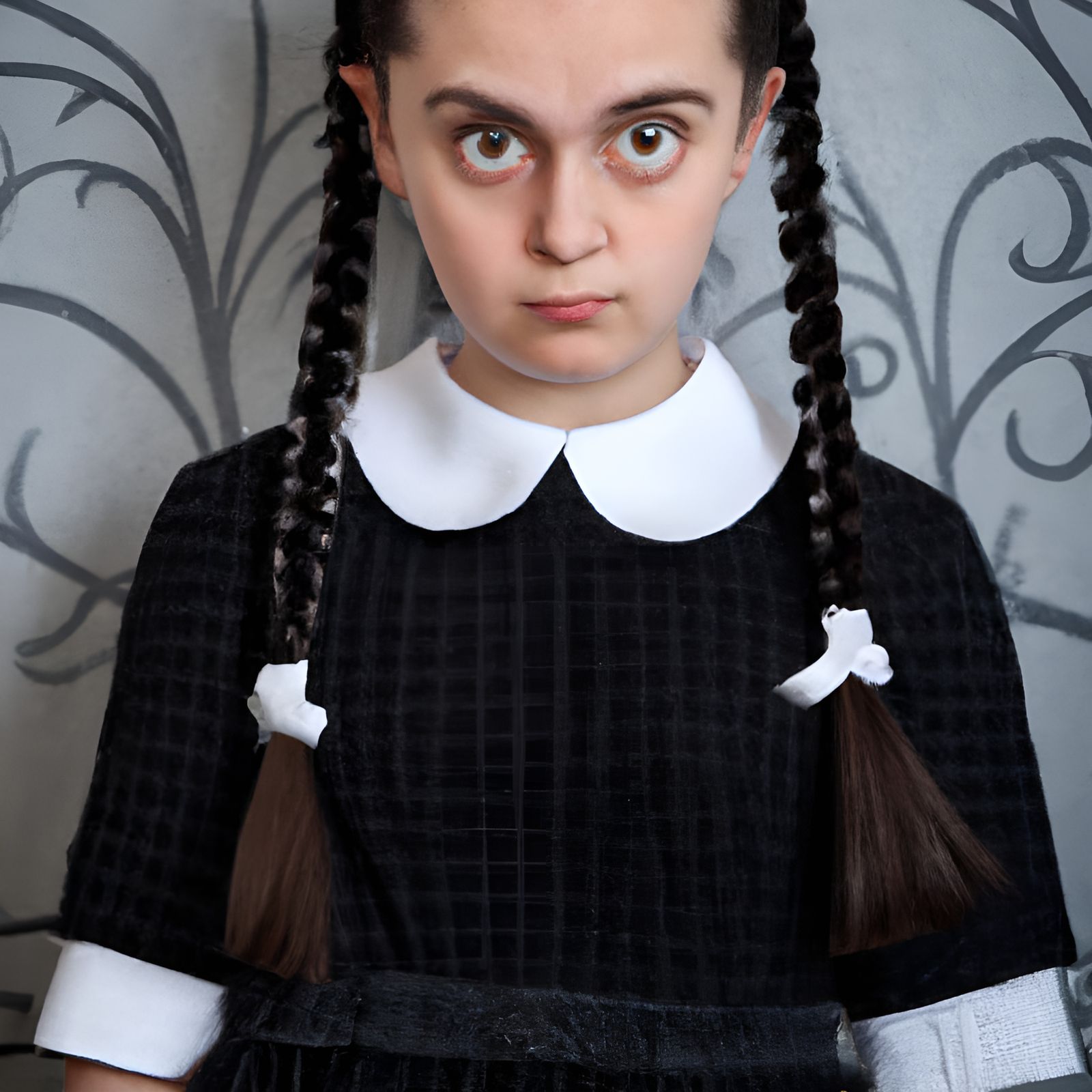 Wednesday Addams Digital Portrait