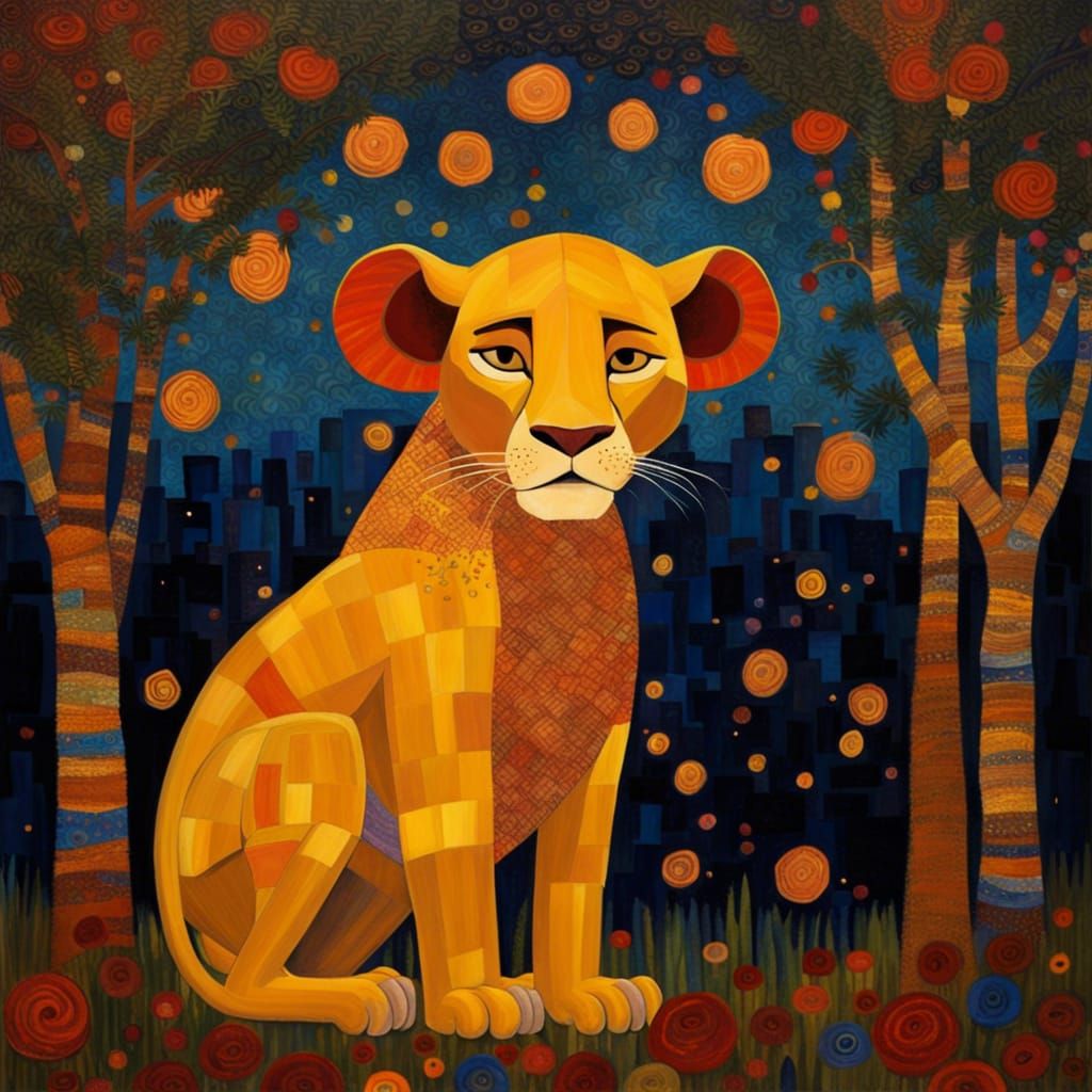 Simba by Gustav Klimt