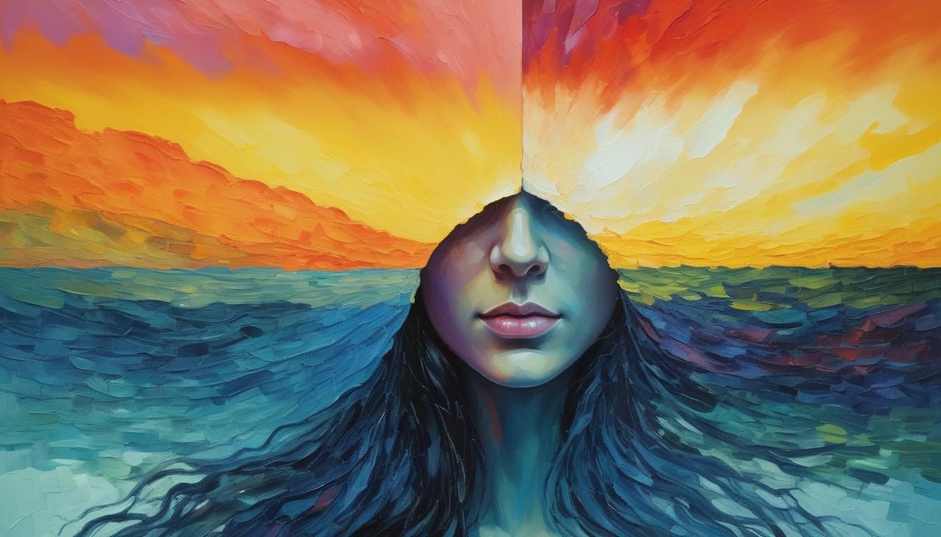 A beautiful duality, neo-impressionism, insanely high resolu...