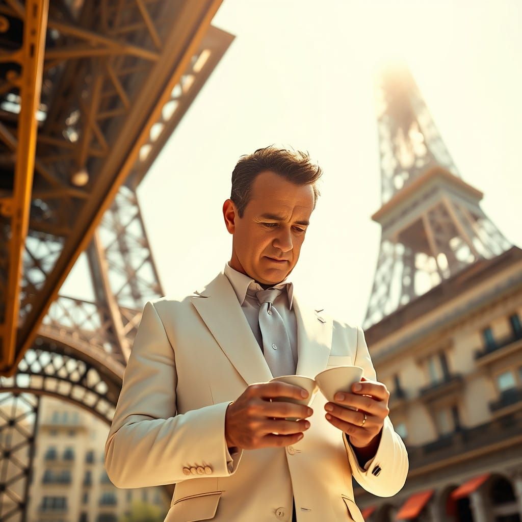 Actor on a Parisian Afternoon, Inspired by Concept Art