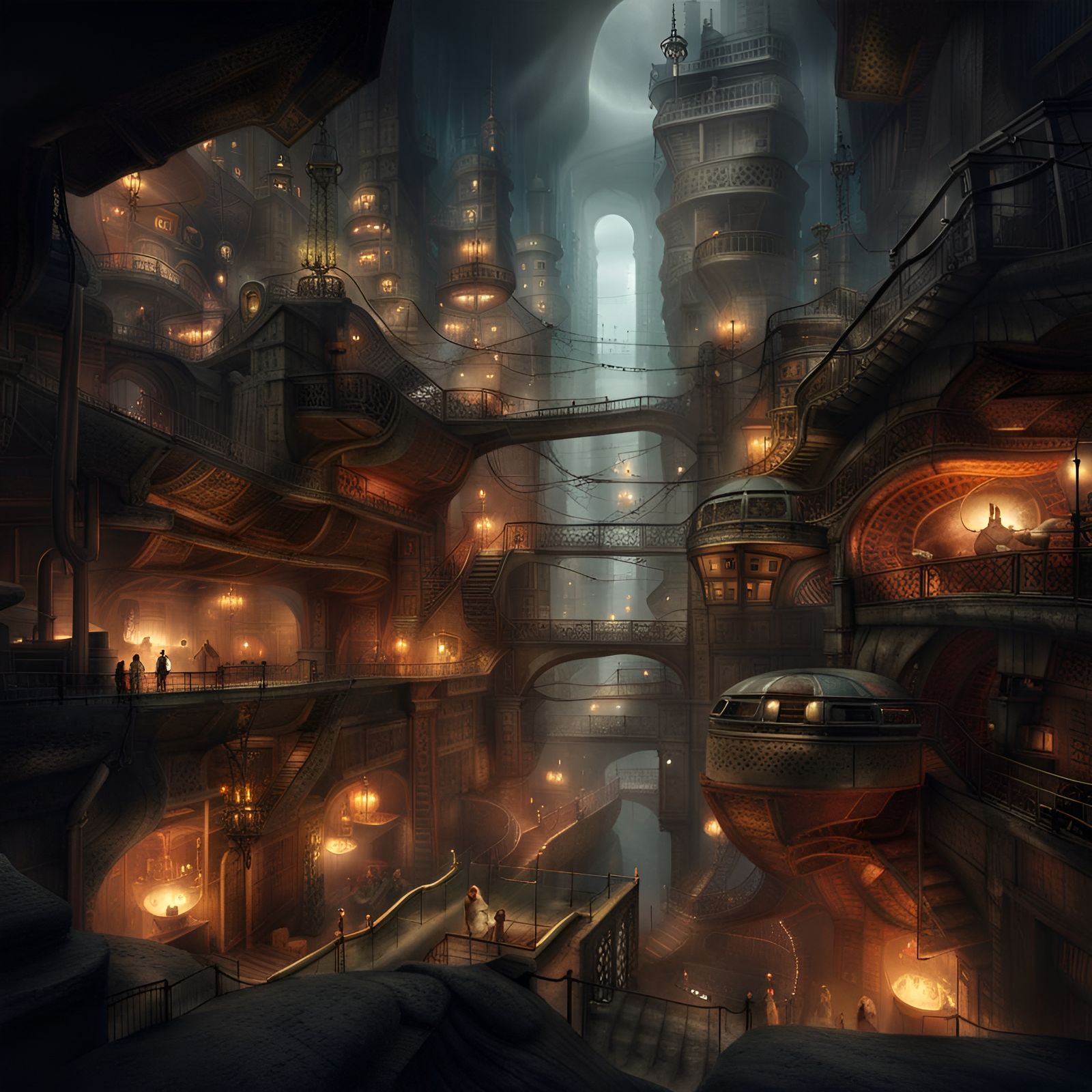 Underground Industrial City in Unreal Engine 5