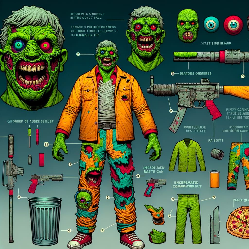 Grotesque Action Figure Inspired by 90s Toy Designs