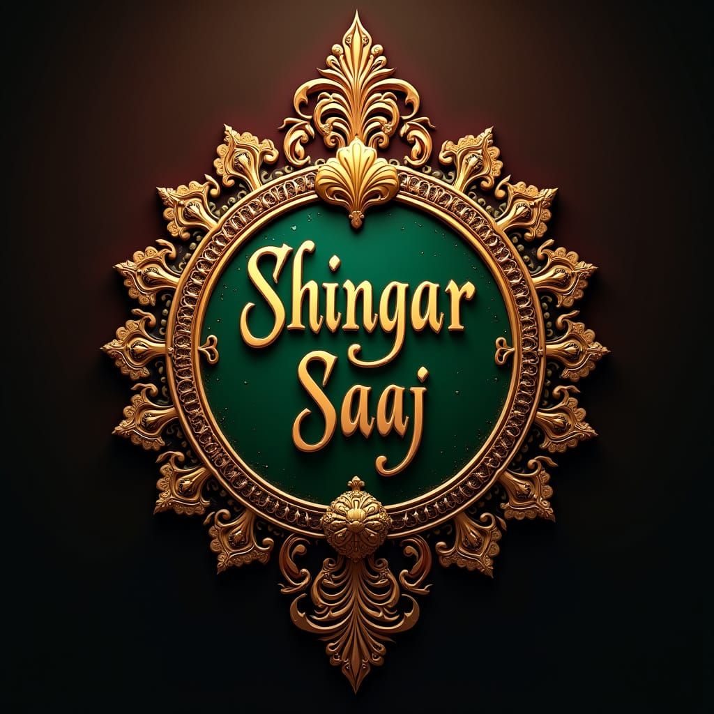 Elegant Logo Design with Filigree and Lotus Motifs