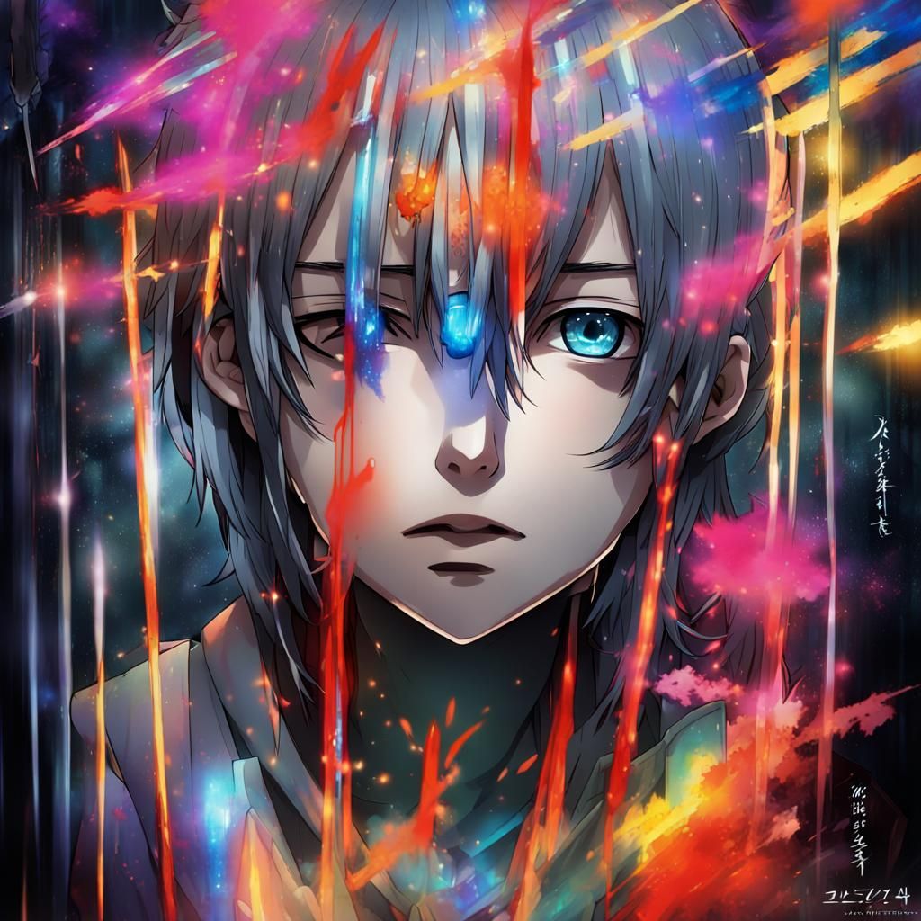 Ethereal Apparition in Anime Style