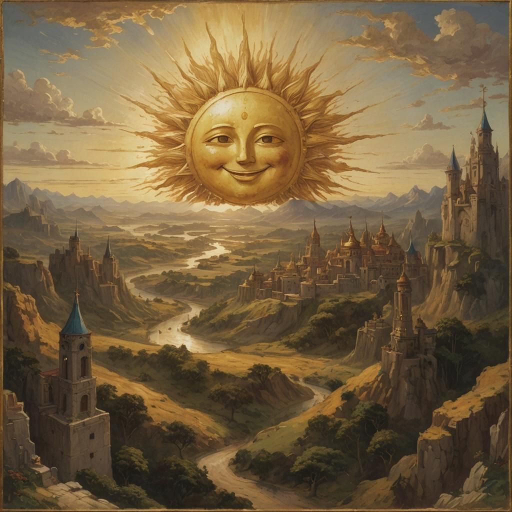 Golden Sun Smiling: Image of Joy