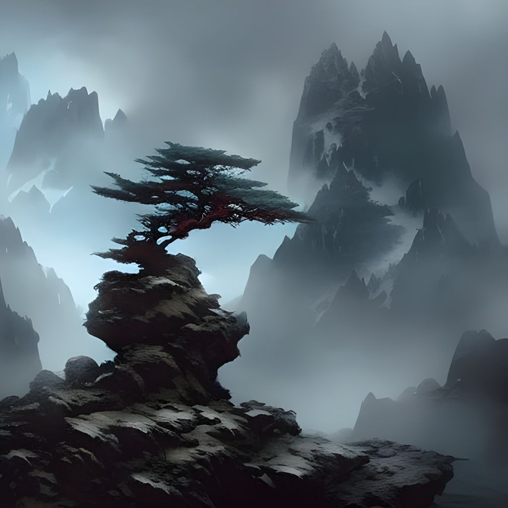 Dwarf Exiting Bonsai Mine in Detailed Digital Painting