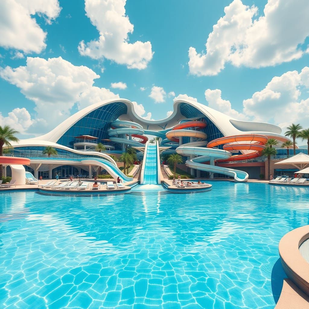 Luxurious Futuristic Water Park Inspired by Dubai