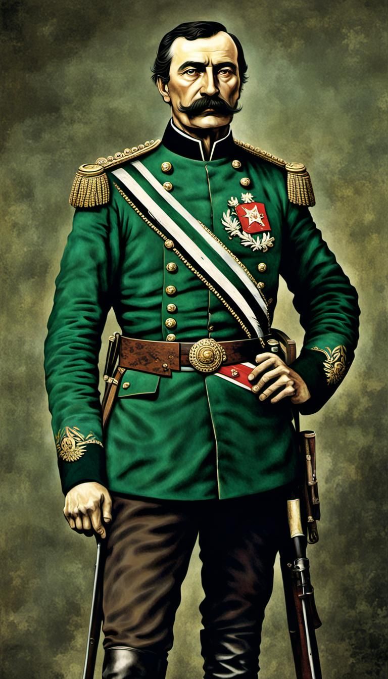 Portrait of Georgi Rakovski in Fantasy Art Style