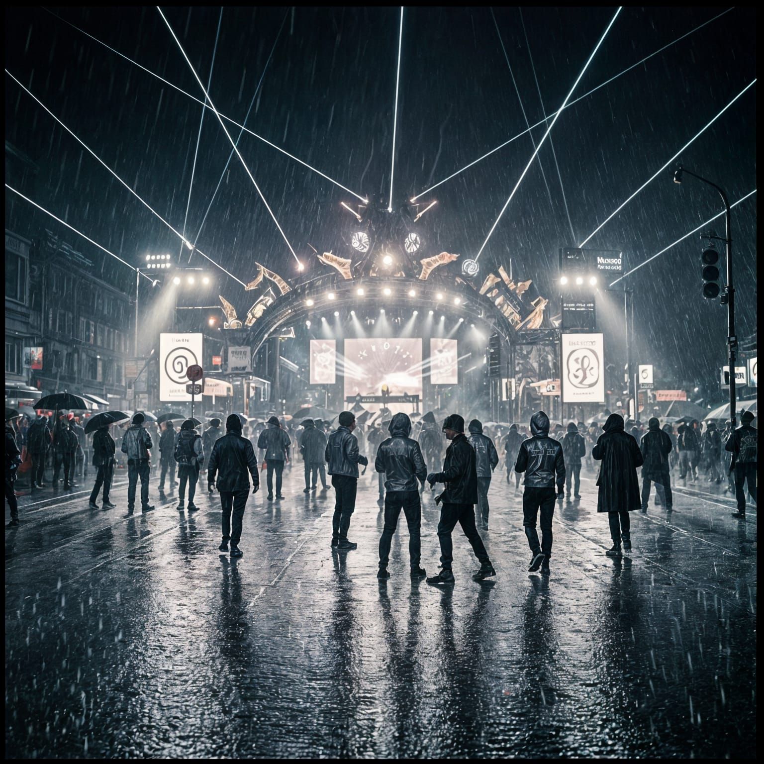 Rainy Techno Parade in Berlin