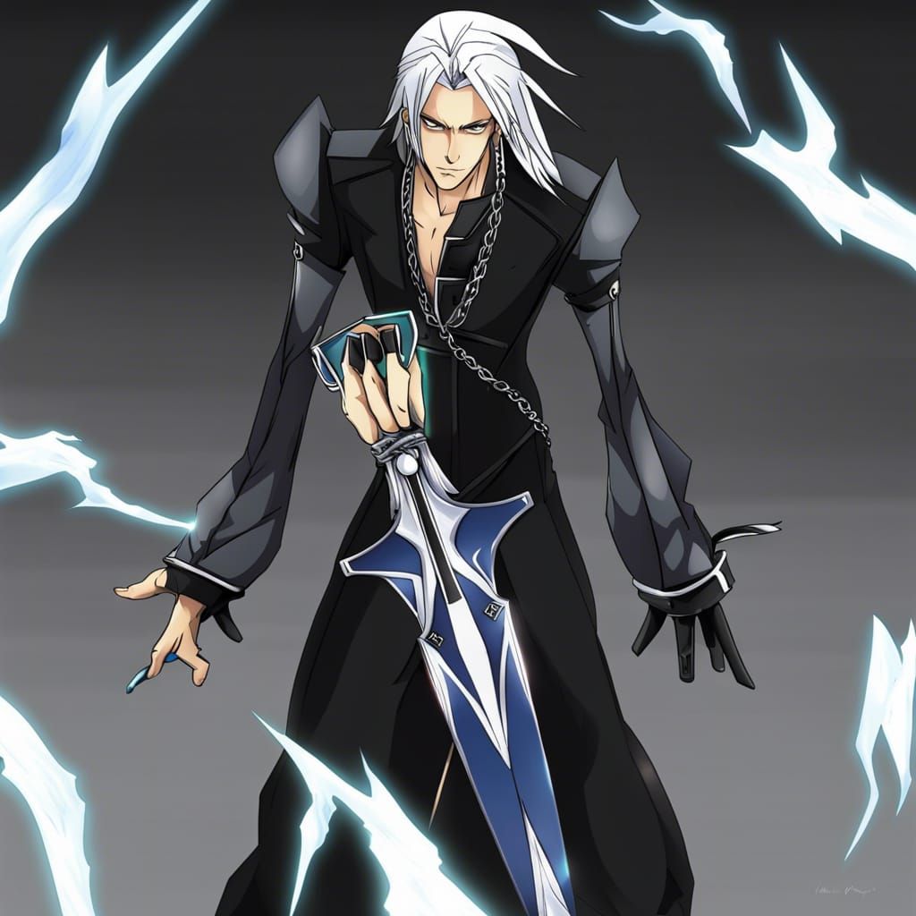 Xemnas in Anime Key Visual Style