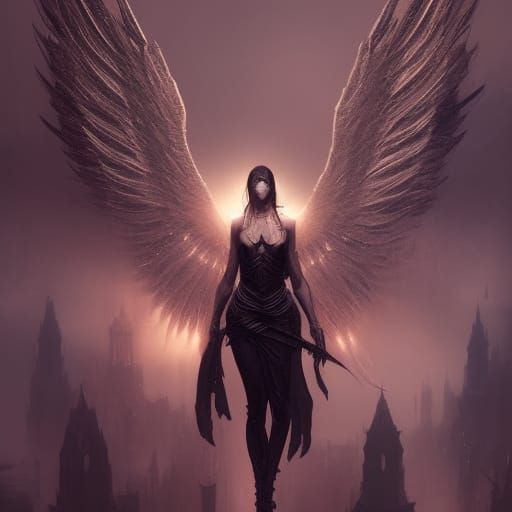 High Gothic Angel of Death in Deep Color