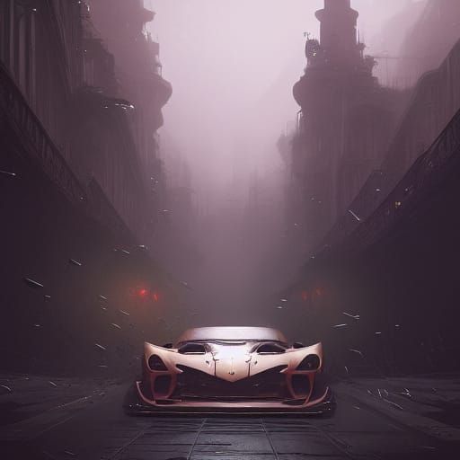 Dark Fantasy Car Concept Art in 8k Resolution