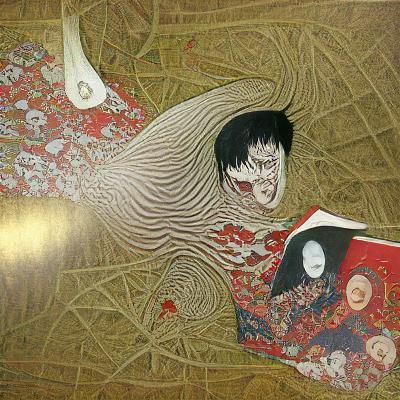 Surreal Horror Scene in Manga Style