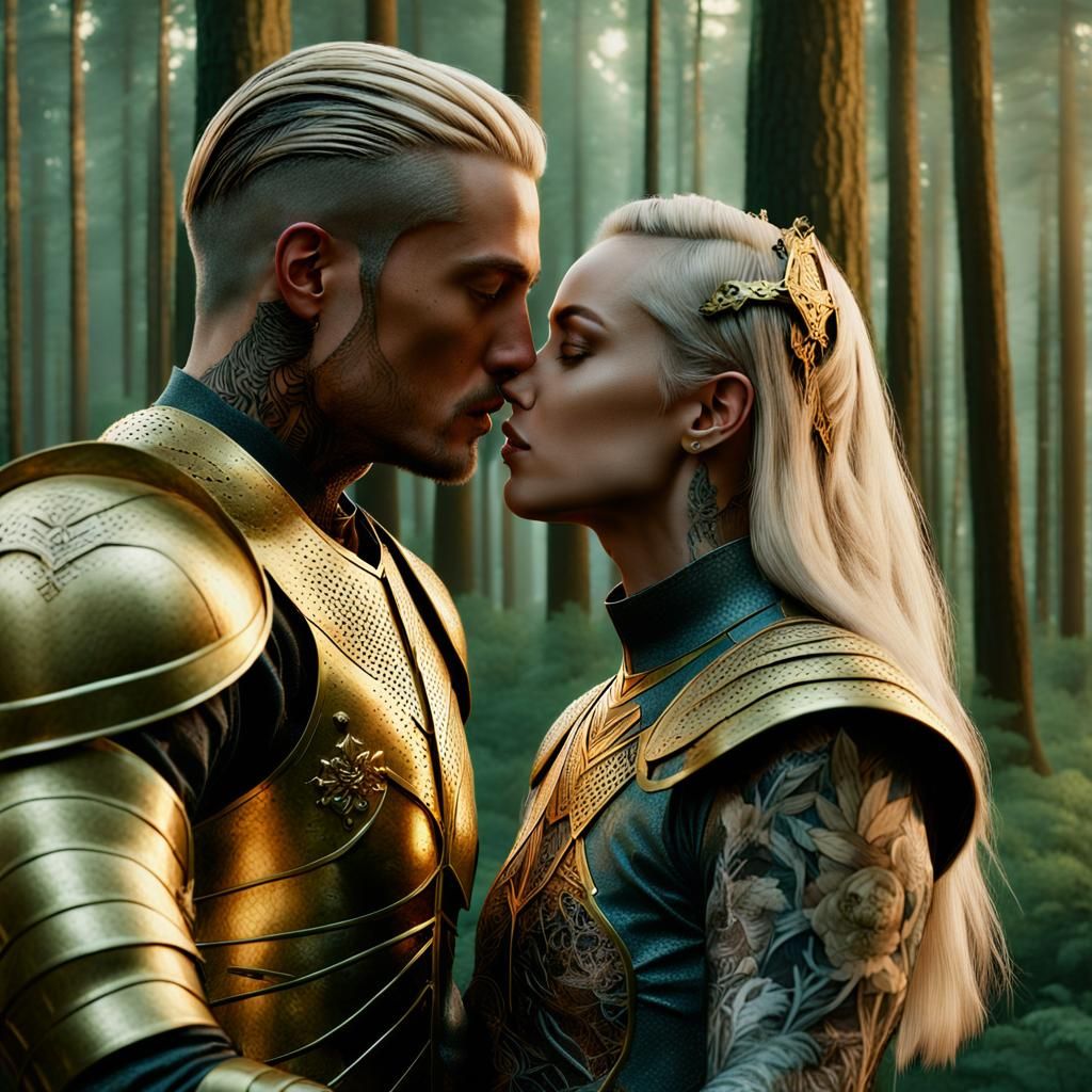 Passionate Embrace in Terrasen Forest