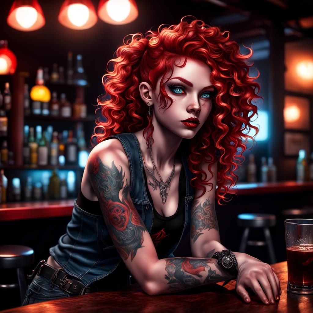 Devil Girl Portrait in Hyper-Realistic Digital Art