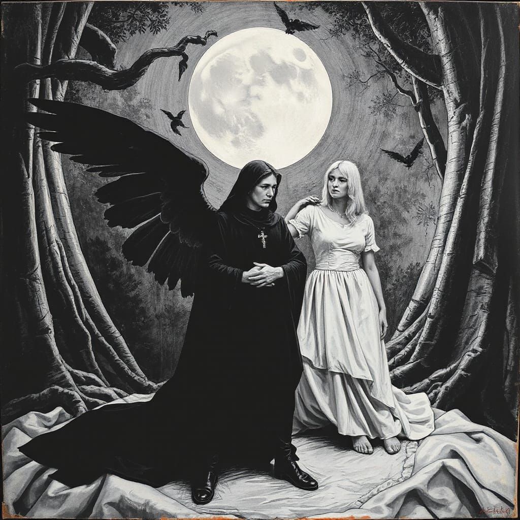 Angels and Magicians in Expressionist Style