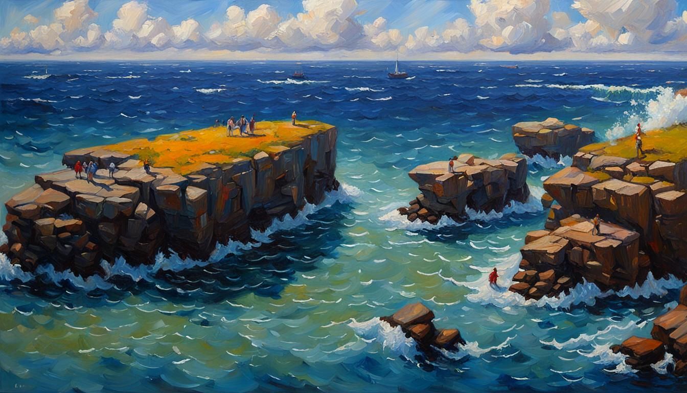 Fantastic Scene Inspired by James Gurney's Oil Paintings