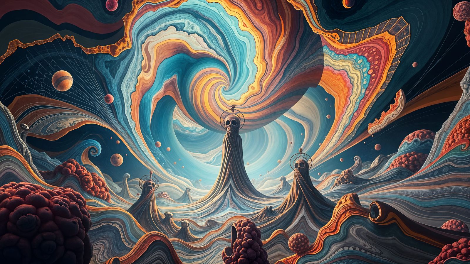 Algorithmic Surrealism in a Dreamlike Landscape