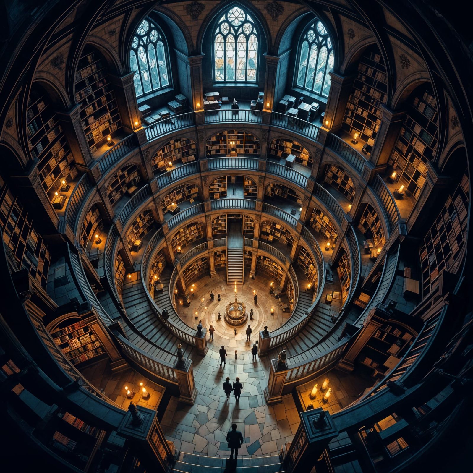 Gothic Library: A Bird's-Eye View into Literary Depths