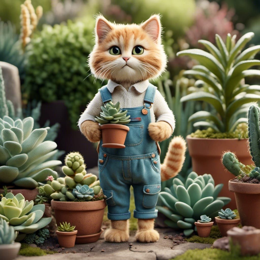 The cat gardener