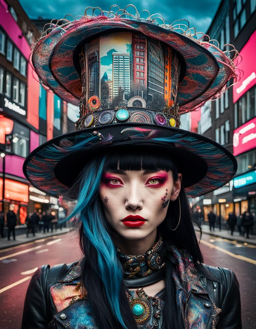 Punk Girl in London: Surreal Fashion Photography