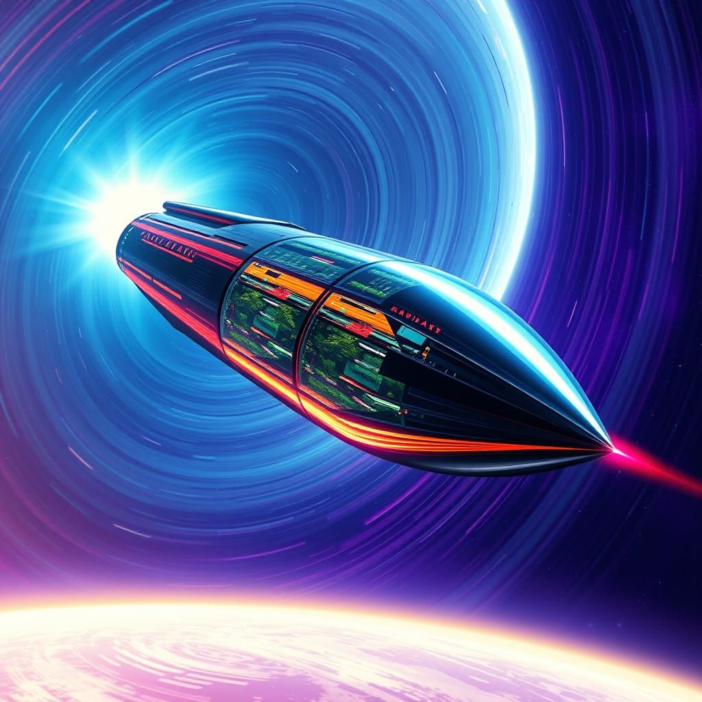 Colossal Space Ark in Swirling Magnetic Vortex