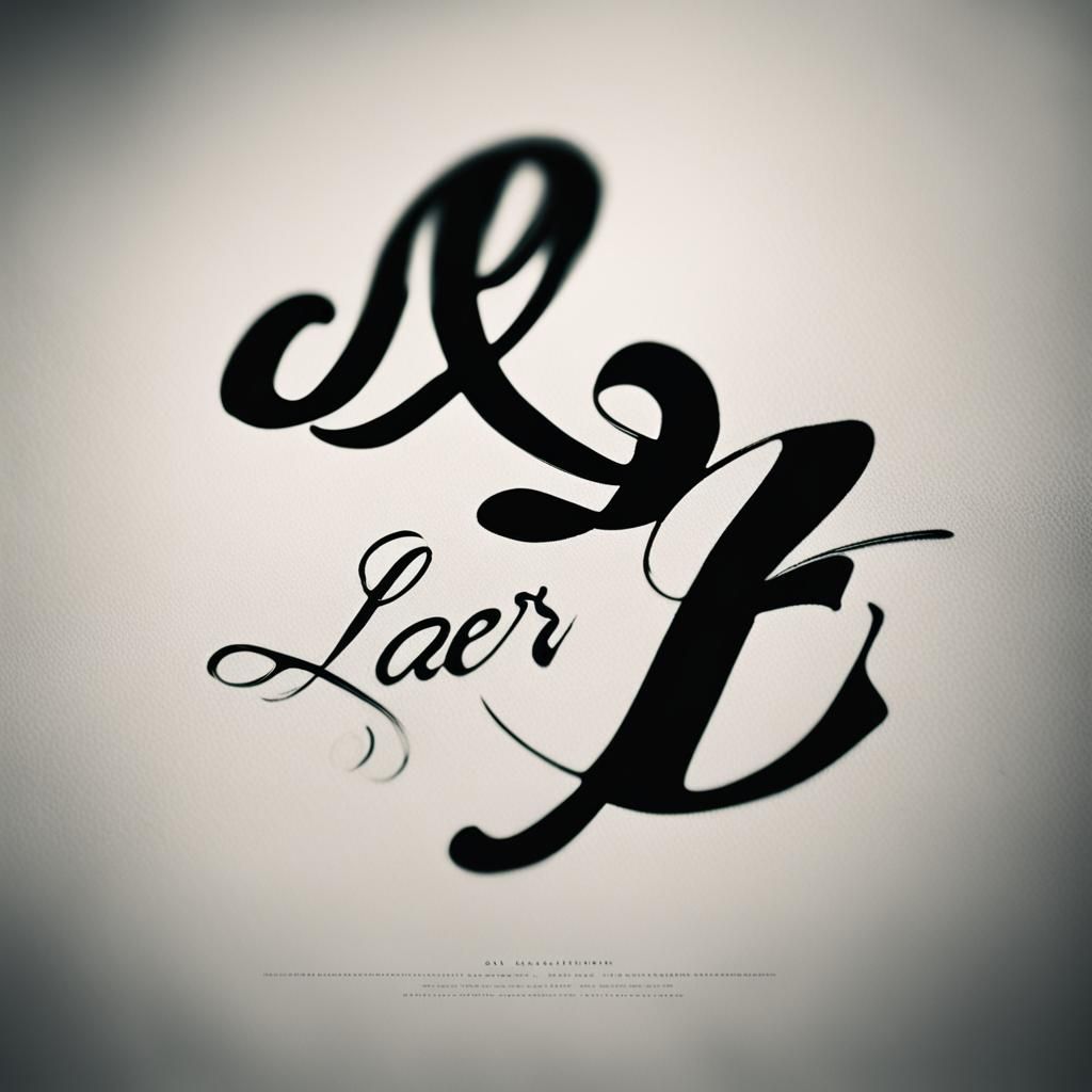 Elegant Noir Typography in Cursive Script