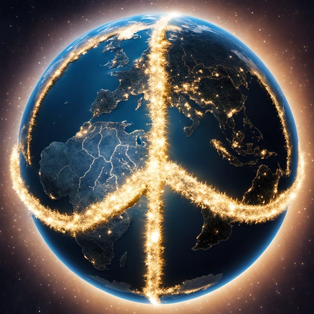 Earth From Space: World Lights Create Peace