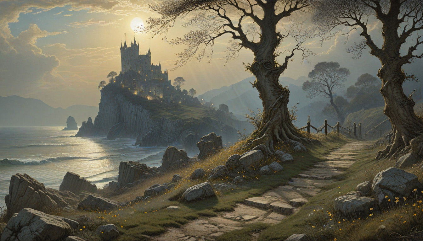 Mystical Gateway to an Enchanted Realm in an Ancient Vault