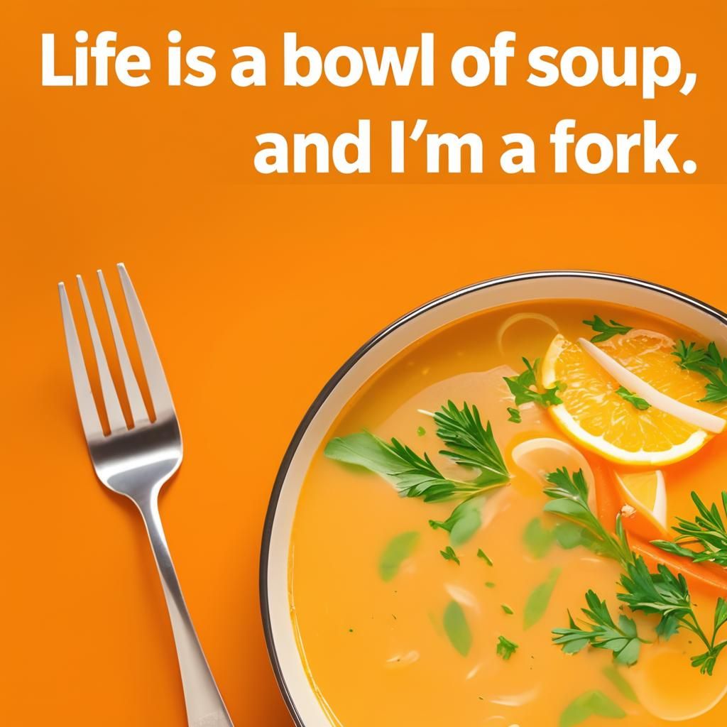 Vibrant Still Life of Soup with Herbs