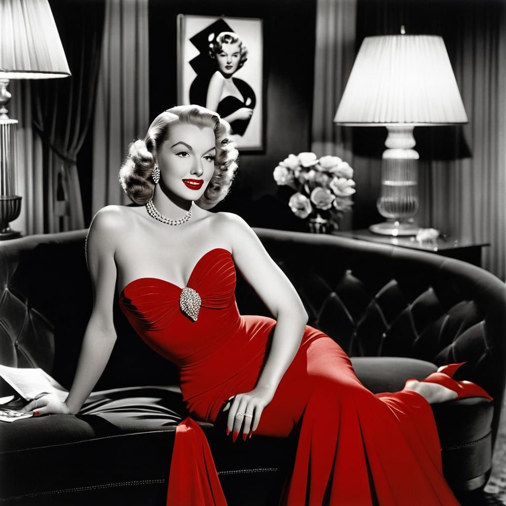 Classic Hollywood Siren Exudes Old-School Glamour